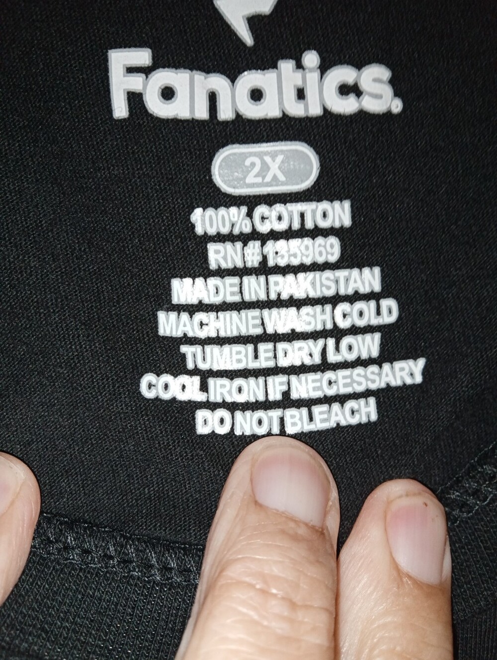 Fanatics Chicago Script Black Graphic Tee - Picture 2 of 3